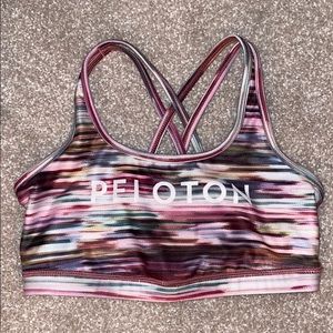 Peloton WITH stripe strappy bra